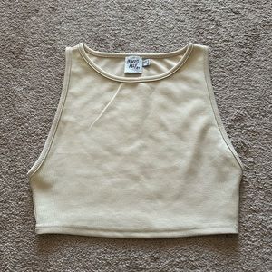 Princess Polly Cropped Tan Tank Top